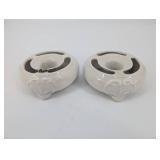 F&R Austria Porcelain Decorative Holders - Set of 2 - Made in Austria