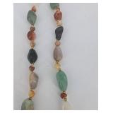 Beaded Stone And Agot Necklaces - Mixed Gemstone Beads
