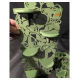 Pair of Wood Ivy Scroll Plant Stands (Lot of 2)