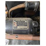 Vintage Singer Sewing Machine with Wood Cabinet and Simanco Motor 100-110V