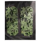 Pair of Wood Ivy Scroll Plant Stands (Lot of 2)