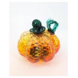 Hand Blown Glass Pumpkin
