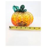 Hand Blown Glass Pumpkin