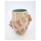 Red Wing 1162 Leaf Pattern Vase - USA Vintage Stoneware Pottery