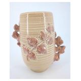 Red Wing 1162 Leaf Pattern Vase - USA Vintage Stoneware Pottery