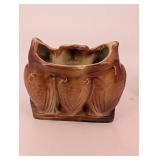 Bear & Owl Log Ceramic Planters - Vintage Wildlife Figurines