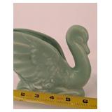 Vintage Lacava Swan Vase & Bud Vase Set (3-Piece Ceramic)