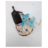 Vintage Porcelain Kitten Lamp