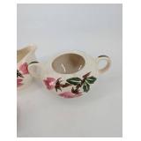 Continental China, Inc. Hand Painted Floral Sugar & Creamer Set - Vintage