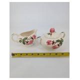 Continental China, Inc. Hand Painted Floral Sugar & Creamer Set - Vintage