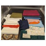 Assorted Fabric Remnants Collection - Stripes, Solids, Prints & Denim