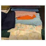 Assorted Fabric Remnants Collection - Stripes, Solids, Prints & Denim