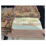 Assorted Vintage Tapestry Panels & Patchwork Quilts - Wall Hangings & Textile Fragments