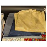 Vintage Embroidered Linen Napkins & Tea Towels Assortment - Floral & Figurative Motifs