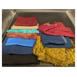 Assorted Fabrics - Mixed Textiles with Plaid, Floral, Paisley and Star Print Bundles