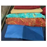 Assorted Fabrics - Mixed Textiles with Plaid, Floral, Paisley and Star Print Bundles
