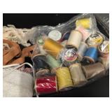 Assorted Lace Trims & Fabric Bundle - Eyelet Lace, Ribbons & Spools