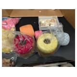 Assorted Crochet Thread, Lace & Ribbon Spools - Doilies & Trim Craft