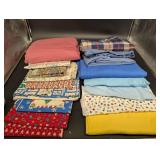 Assorted Quilt Fabrics & Textiles - Plaid, Floral, Holiday Prints & Solids