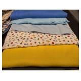 Assorted Quilt Fabrics & Textiles - Plaid, Floral, Holiday Prints & Solids