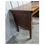 Vintage Oak Desk - Small Drawer & Open Shelf - 30in H x 40in W