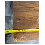 Vintage Oak Desk - Small Drawer & Open Shelf - 30in H x 40in W