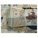 Vintage Sewing Patterns Lot - Simplicity, Sew-Easy, Hollywood Pattern Co., and Doering Designs