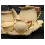 Royal Doulton Tea Set with Lidded Teapot, Creamer & Sugar - England