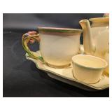 Royal Doulton Tea Set with Lidded Teapot, Creamer & Sugar - England