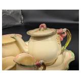 Royal Doulton Tea Set with Lidded Teapot, Creamer & Sugar - England