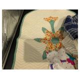 Assorted Quilting Fabrics & Patchwork Textiles - Floral, Striped & Plaid Prints