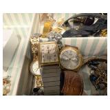Assorted Vintage Watches & Jewelry Collection - Watches, Bracelets, Pearls