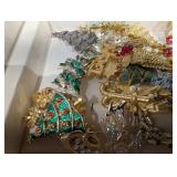 Jewelry Box - Costume Jewelry & Christmas Pins
