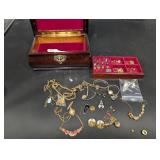 Assorted Vintage Jewelry Lot - Sterling Rings, Bracelets, Necklaces & Earrings in Velvet Boxes
