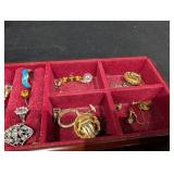 Assorted Vintage Jewelry Lot - Sterling Rings, Bracelets, Necklaces & Earrings in Velvet Boxes