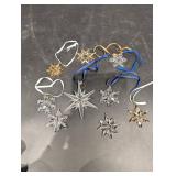 Waterford Crystal Ornaments - Assorted Star and Snowflake Crystals