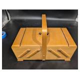Wooden Jewelry Display Box - Assorted Costume Jewelry Mixed