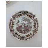 The Victorian English Pottery Rabbit Pattern Plates - Made in England