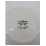 The Victorian English Pottery Rabbit Pattern Plates - Made in England