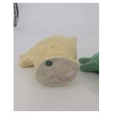 Pastel Ceramic Duck Planters (Lot of 3)