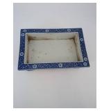 Blue and White Chinese Porcelain Rectangular Jardiniere Planter
