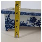 Blue and White Chinese Porcelain Rectangular Jardiniere Planter