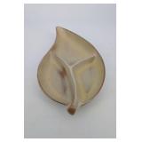 Frankoma 83 Leaf-Shaped Ceramic Dish - Mid-Century Studio Pottery