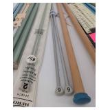 Assorted Knitting Needles Set - Clover Takumi Velvet Bamboo & Boye Metal Needles in Leather Case