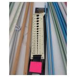 Assorted Knitting Needles Set - Clover Takumi Velvet Bamboo & Boye Metal Needles in Leather Case