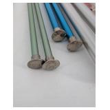 Assorted Knitting Needles Set - Clover Takumi Velvet Bamboo & Boye Metal Needles in Leather Case