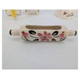 Hand-Painted Floral Ceramic Teapot & Accessories Set