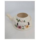 Hand-Painted Floral Ceramic Teapot & Accessories Set