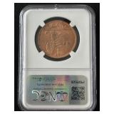 1968 Ireland Penny "Lucky Irish Penny" NGC Brilliant Uncirculated
