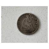 1857 Liberty Seated Half Dime